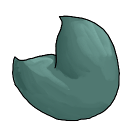 a crescent-moon birdie bean