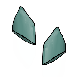 two pointy ears