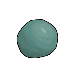 a small round bit of clay