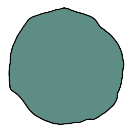 a flat piece of clay from the top