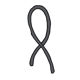 a piece of wire bent into a loop