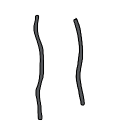 two small bits of wire